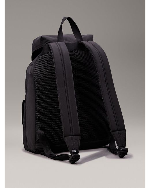 Calvin Klein Black Flap Backpack for men