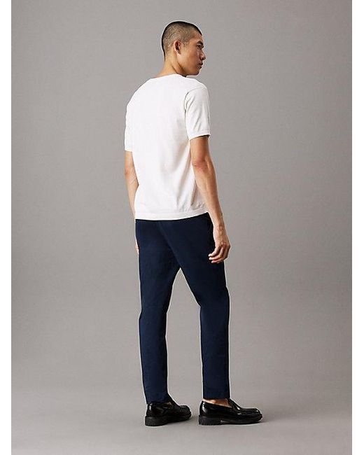 Calvin Klein Blue Tapered Jogger Trousers for men