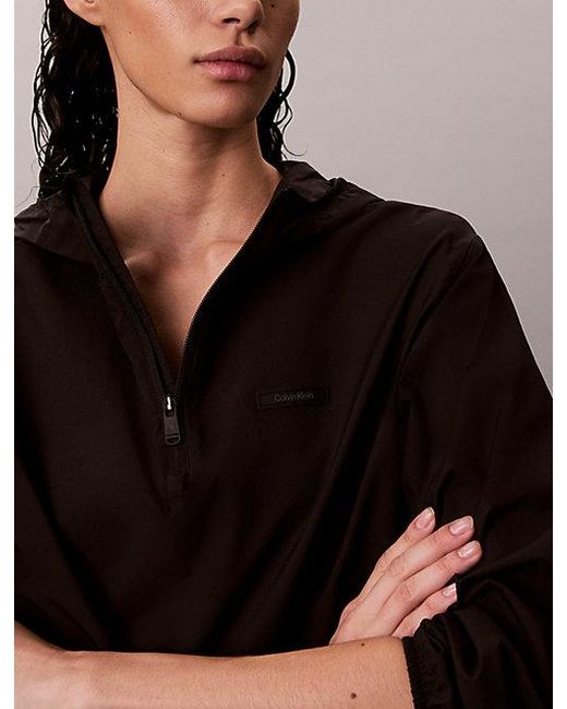 Calvin Klein Black Sport Water Repellent Performance Windbreaker