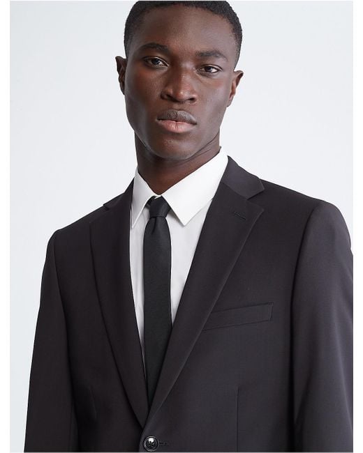 Calvin Klein Blue Skinny Fit Suit Jacket for men