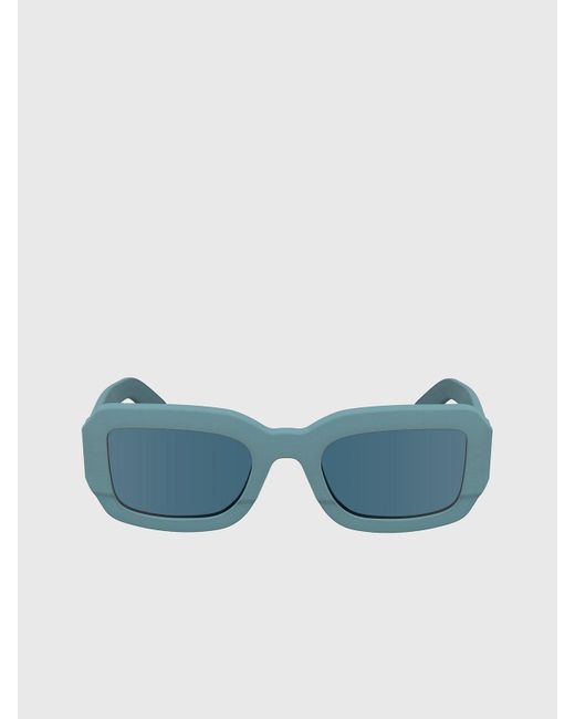 Calvin Klein Blue Modified Rectangle Sunglasses Ck24511S