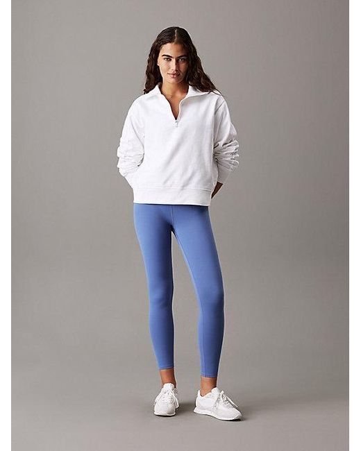 Calvin Klein Fleece Sweatshirt in het White