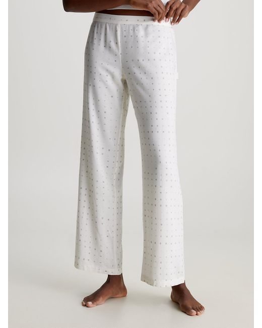 Calvin Klein White Pyjama Pants