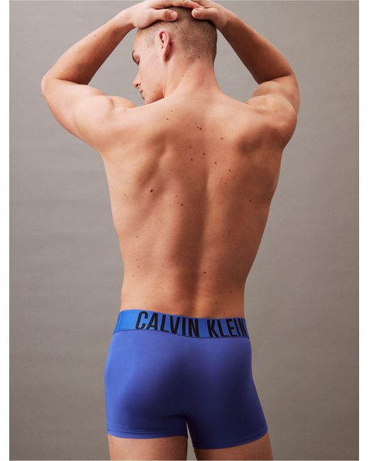 Calvin Klein Blue Intense Power Micro 3-pack Low Rise Trunk for men