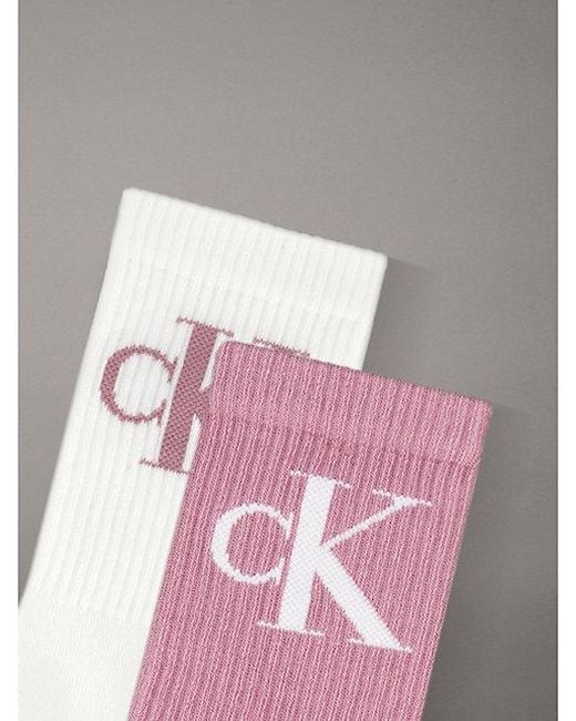 Calvin Klein Gray Jeans 2 Pack Soft Cotton Stretch Crew Socks