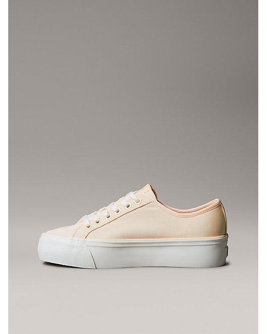 Calvin Klein Multicolor Jeans Moiré Comfort Platform Trainers