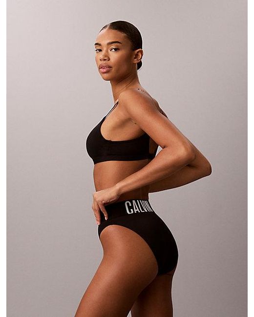 Calvin Klein Black Lightly Lined Bralette Intense Power Micro