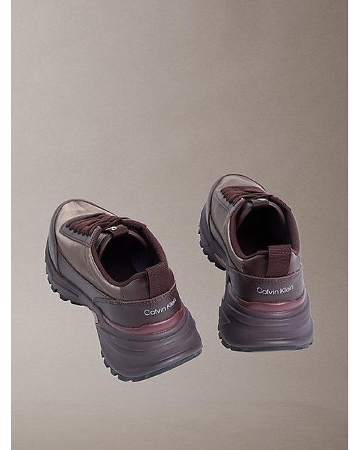Calvin Klein Multicolor Trailblazer — Leather Runner Trainers