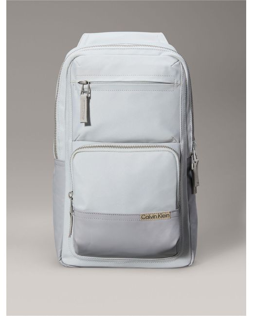Calvin Klein Gray Utility Sling Bag for men