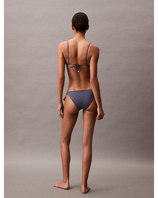 Calvin Klein Brown Triangle Bikini Top Ck Essentials