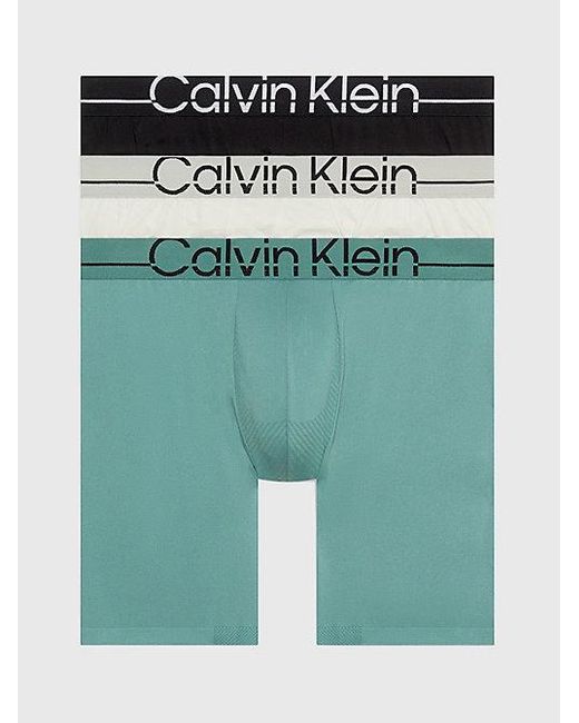 Calvin Klein 3er-Pack Boxershorts mit langem Bein - Pro Fit in Green für Herren