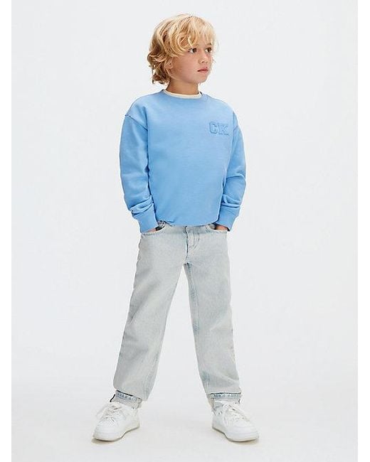 Calvin Klein Blue Jeans Mid Rise Straight Jeans for men