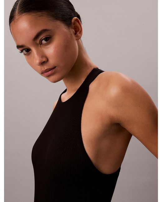 Calvin Klein Black Cross Back Swimsuit