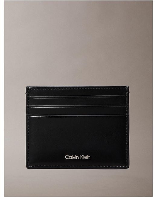 Calvin Klein Black Hardware Logo Card Case for men
