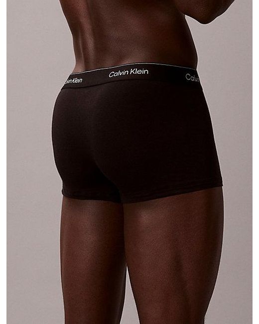 Calvin Klein 7-Pack Lage Taille Boxers in het Black voor heren