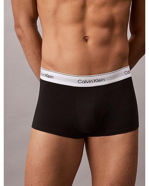 Calvin Klein Blue 3 Pack Low Rise Trunks for men