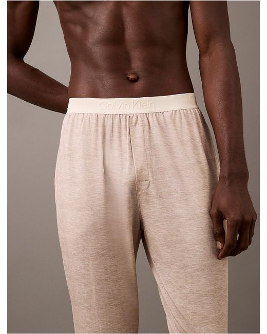 Calvin Klein Brown Ultra Soft Modal Sleep Joggers for men
