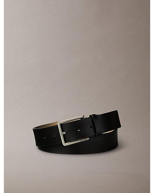 Calvin Klein Brown Full-Grain Leather Belt for men