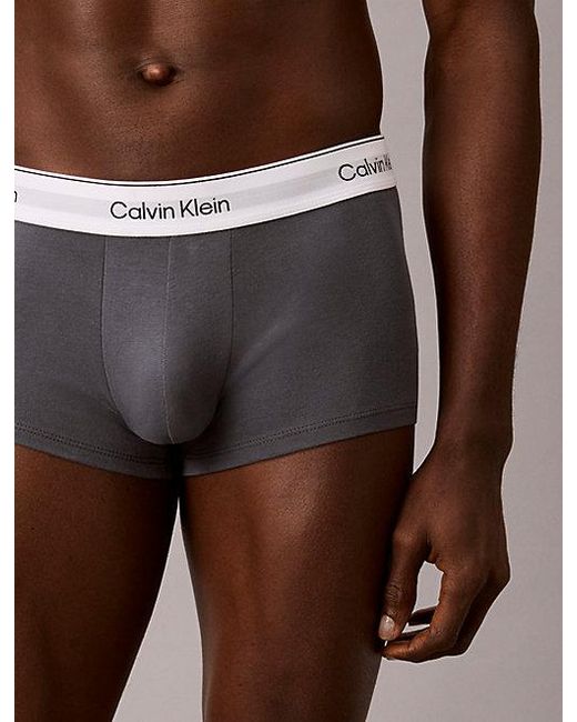 Calvin Klein Blue 3 Pack Low Rise Trunks for men