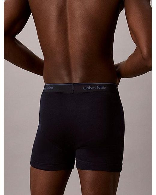 Calvin Klein Blue 3 Pack Boxer Briefs Cotton Classics for men
