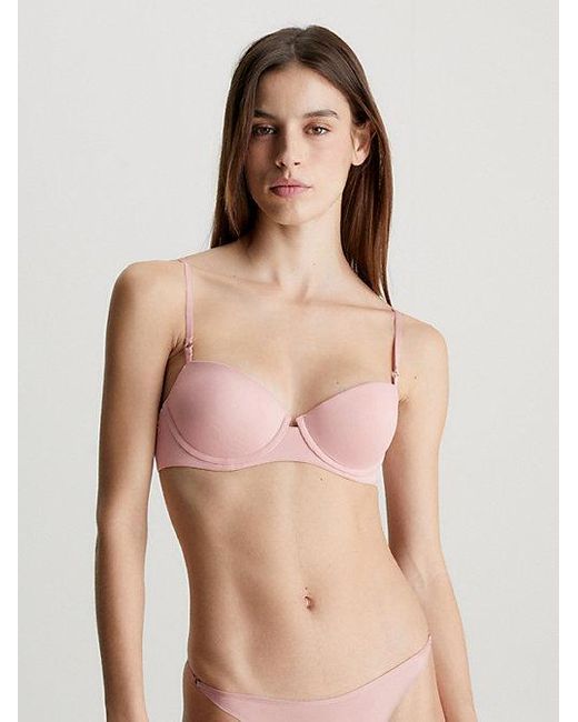 Calvin Klein Pink Lift Balconette Bra Minimalist