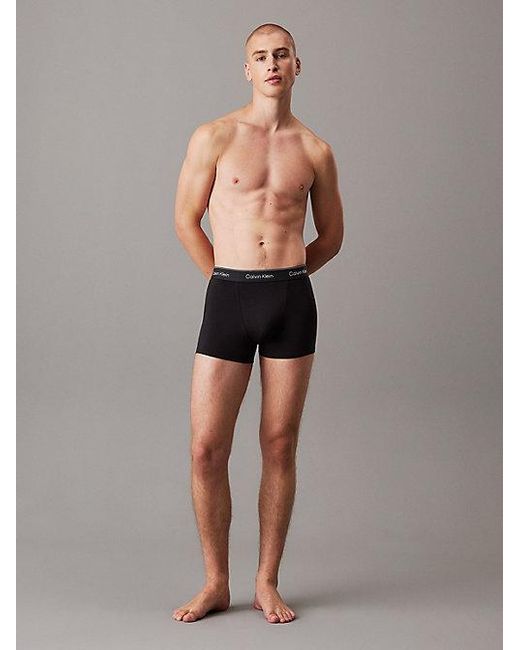 Calvin Klein 3Er-Pack Boxershorts Mit Abnäher Und Relaxter Passform in Black für Herren