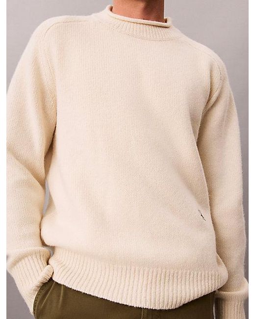 Calvin Klein Natural Jeans Relaxed Wool Jumper for men