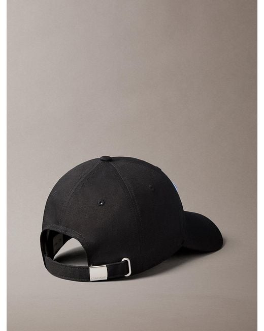 Calvin Klein Black 1989 Embroidered Ck Logo Cap for men