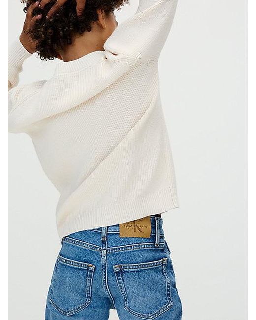 Calvin Klein Blue Jeans Mid Rise Straight Jeans for men