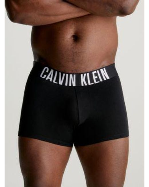 Pack de 3 bóxeres de talla grande - Intense Power Calvin Klein de hombre de color Black