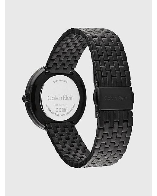 Calvin Klein Black Twisted Bezel Bracelet Watch