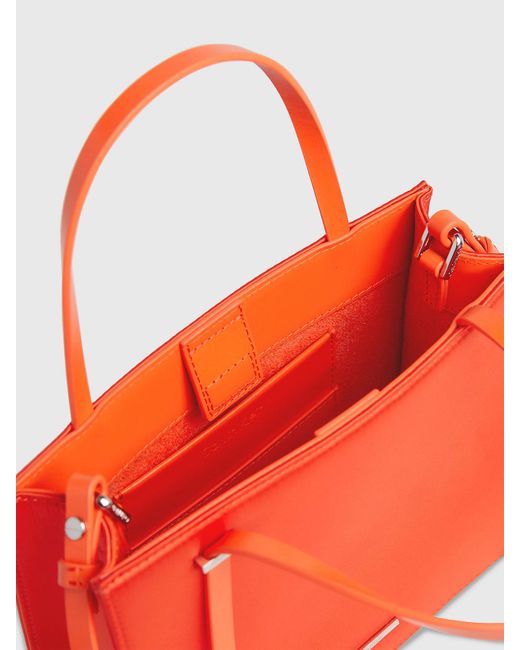 Calvin Klein Red Satin Handbag