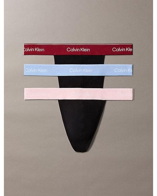 Calvin Klein 3-Pack Strings in het Multicolor voor heren