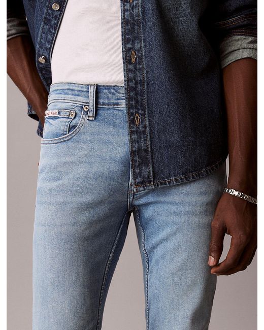 Calvin Klein Blue Skinny Jeans for men