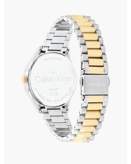 Calvin Klein Metallic All-Over Monogram Bracelet Watch