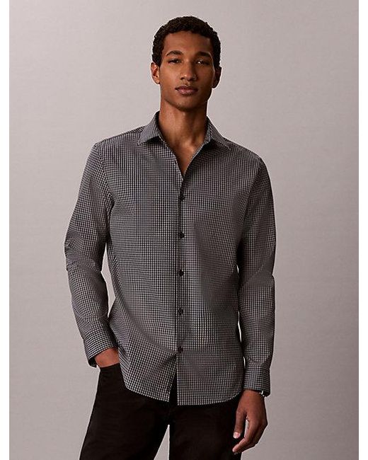 Calvin Klein Multicolor Gingham Slim Button Down Shirt for men