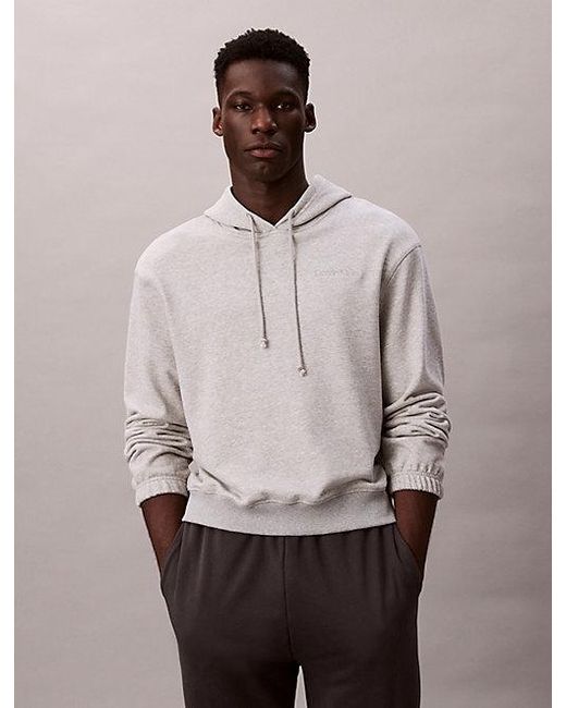 Calvin Klein Natural Cotton Terry Blend Lounge Hoodie for men