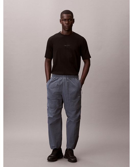Calvin Klein Multicolor Performance Ripstop Zip-Off Trousers for men
