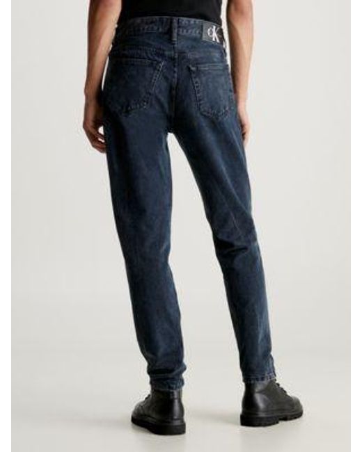 Calvin Klein Tapered Jeans in het Blue voor heren