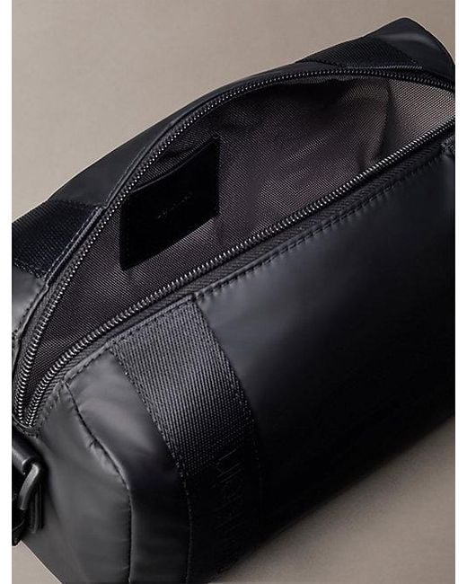 Calvin Klein Gray Water Repellent Square Crossbody Bag for men