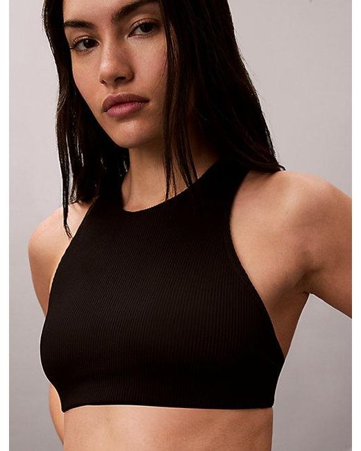 Calvin Klein Black Bralette Bikini Top Intense Power