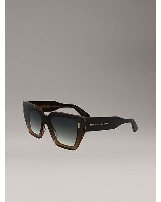 Calvin Klein Gray Modified Rectangle Sunglasses Ck24533S