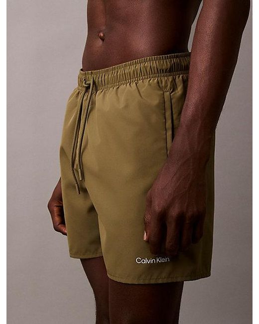 Calvin Klein 2Er-Pack Medium Badeshorts Mit Tunnelzug in Brown für Herren