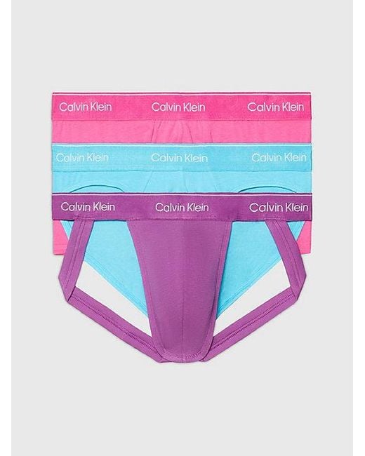 Calvin Klein 3er-Pack Shorts, Slip und Jockstrap - Pride in Pink für Herren