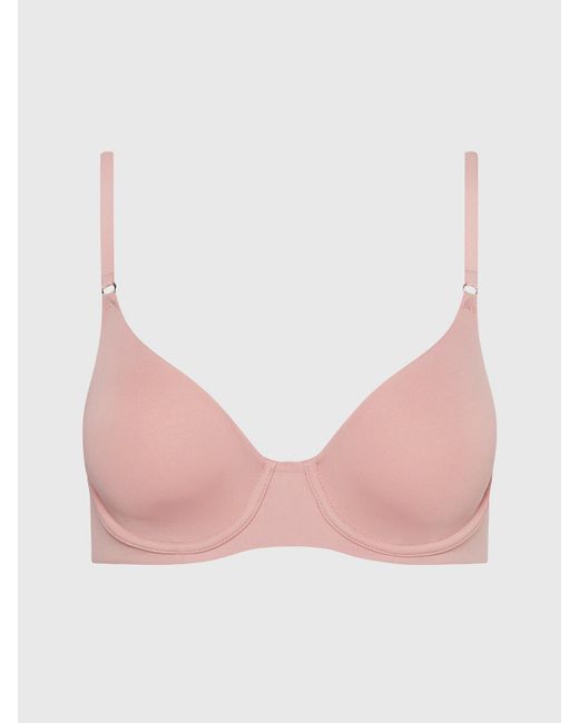 Calvin Klein Pink Demi Plunge Bra - Minimalist