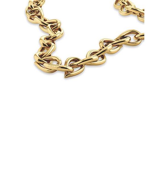 Calvin Klein Metallic Sculptural Link Necklace