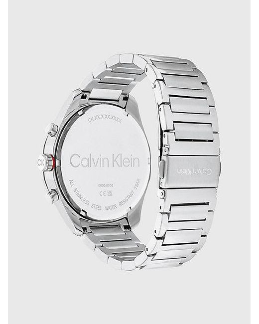 Calvin Klein Multifunctioneel Armbandhorloge in het Gray voor heren