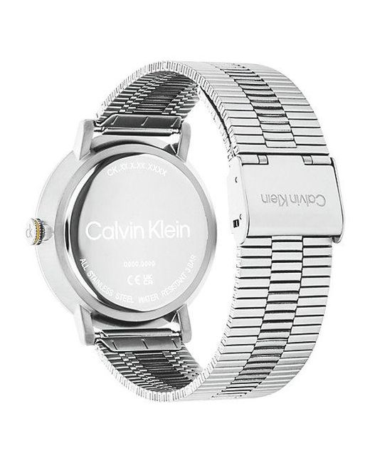 Calvin Klein Gray Stainless Steel Bracelet Watch for men