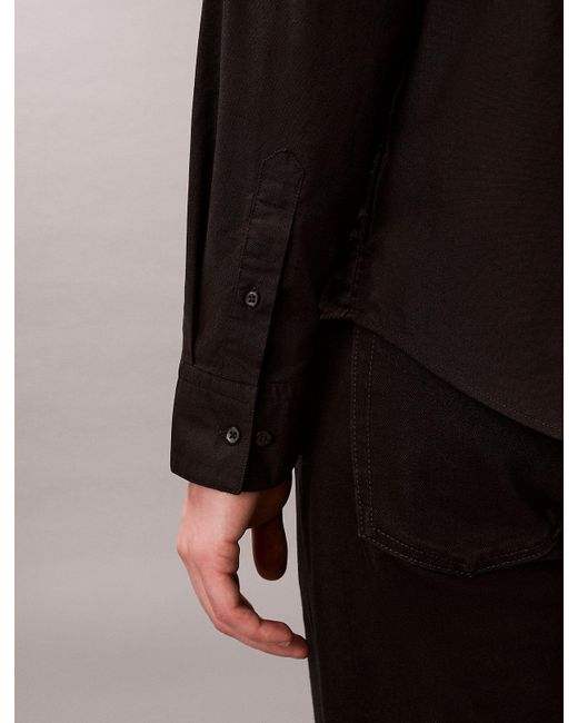 Camicia Button-Down Classica di Calvin Klein in Black da Uomo