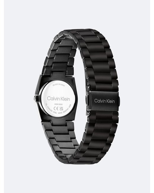 Calvin Klein Black Plated Steel Bracelet Watch